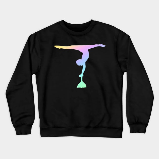 An Acrobat doing a split handstand on blocks Crewneck Sweatshirt by artsyreader